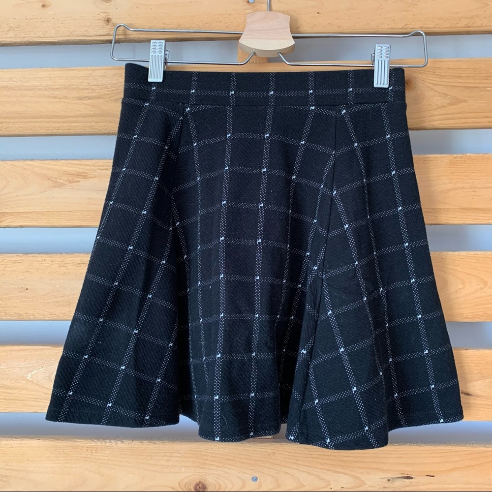 Plaid mini skirt